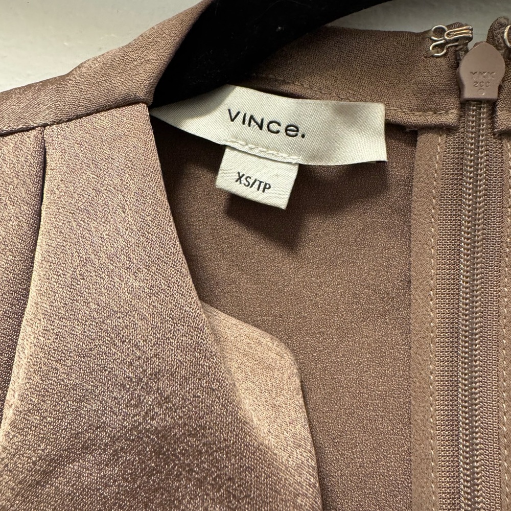 Vince Cowl Neck Tan Blouse - Picture 2 of 2